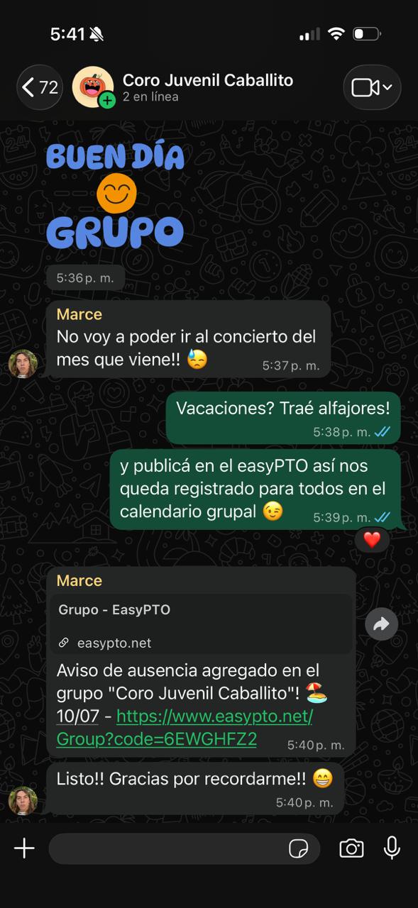 Notificaciones automáticas